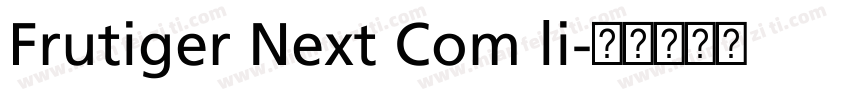 Frutiger Next Com li字体转换